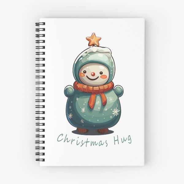Artikelvorschau, Lustige Schneemann-Weihnachtsumarmung entworfen und verkauft von PixWizard.