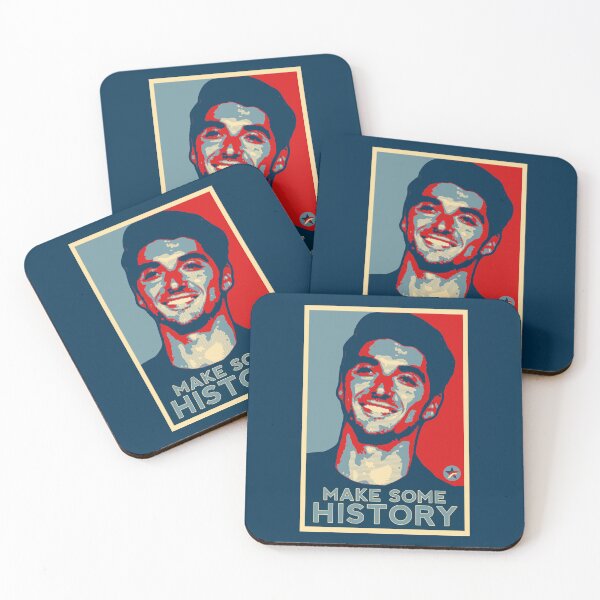 Item preview, Red White and Royal Blue Make some History Political Poster designed and sold by baranskini.