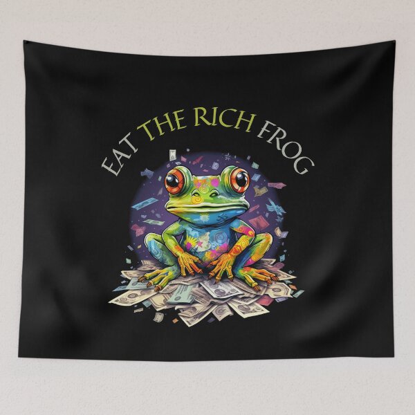 Item preview, Eat The Rich Frog. Funny Gifts For Frog Lovers 1/5 designed and sold by MatSatArt.
