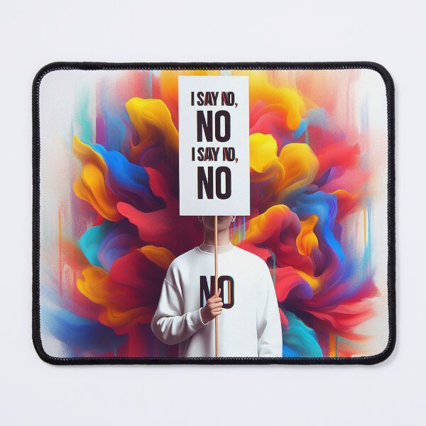 Item preview, I say No and No is No, let us all, with courage, say: No designed and sold by marccelusshop.