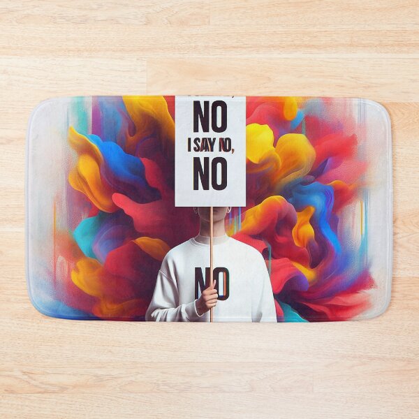 Item preview, I say No and No is No, let us all, with courage, say: No designed and sold by marccelusshop.