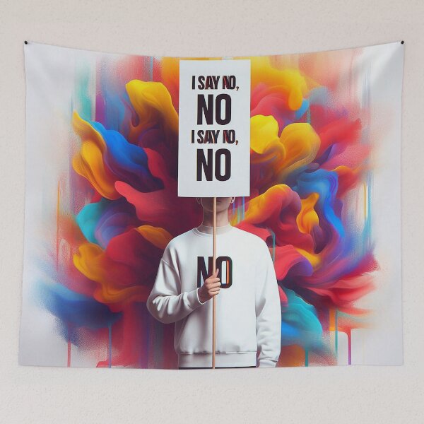 Item preview, I say No and No is No, let us all, with courage, say: No designed and sold by marccelusshop.