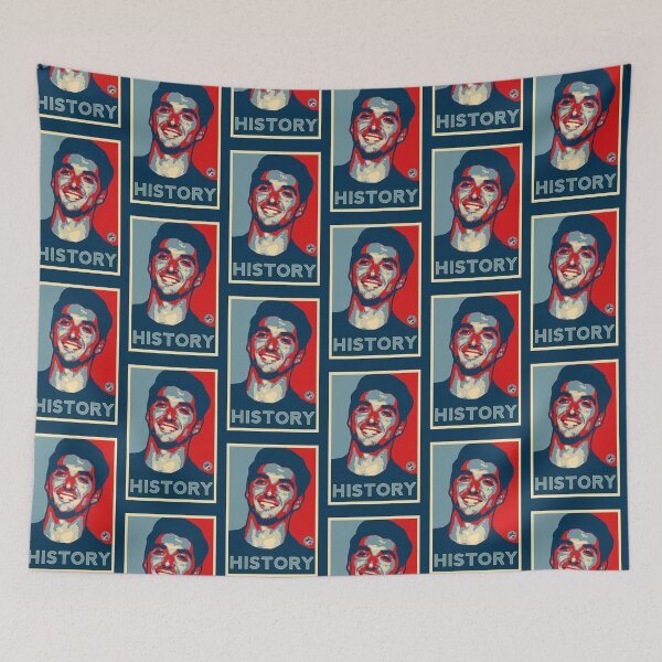 Item preview, Red, White and Royal Blue History Obama Political Poster designed and sold by baranskini.