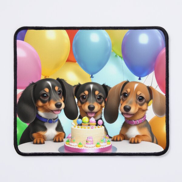 Item preview, Portrait adorable Dachshund dog beautiful fun birthday party designed and sold by Tio-Tecun.