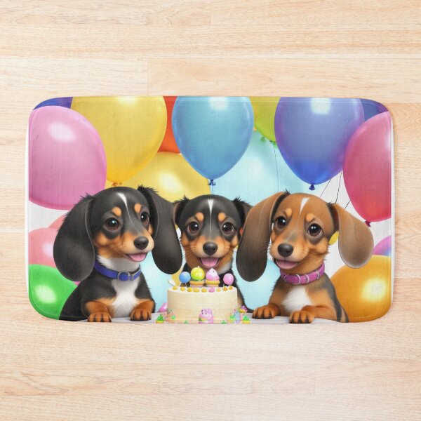 Item preview, Portrait adorable Dachshund dog beautiful fun birthday party designed and sold by Tio-Tecun.