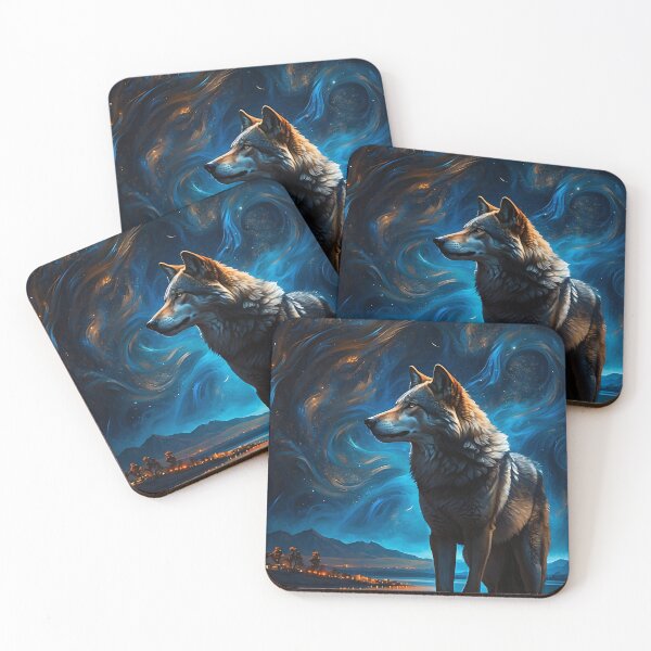 Item preview, Mystic wolf art work designed and sold by ZenStickConcept.