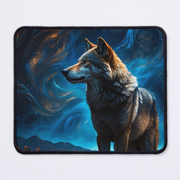 Item preview, Mystic wolf art work designed and sold by ZenStickConcept.