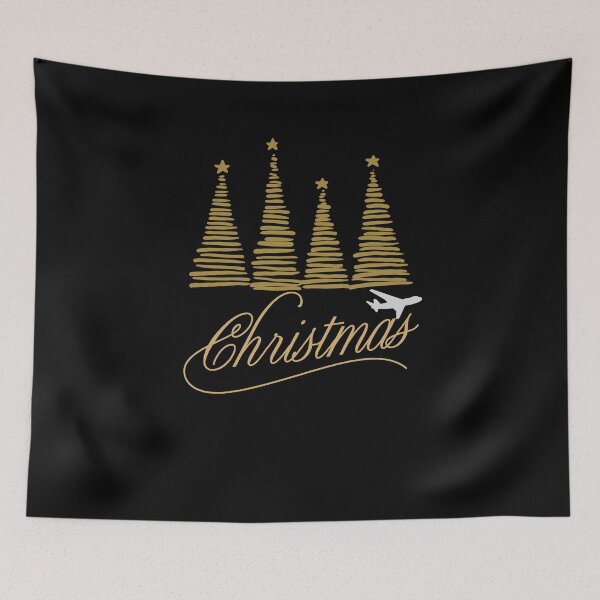 Item preview, Golden Merry Christmas aviation plane spotting enthusiast  designed and sold by AEROSPACE-IND.