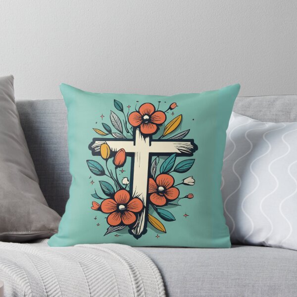 Item preview, FLORAL CROSS 2 designed and sold by leticiaaporocha.
