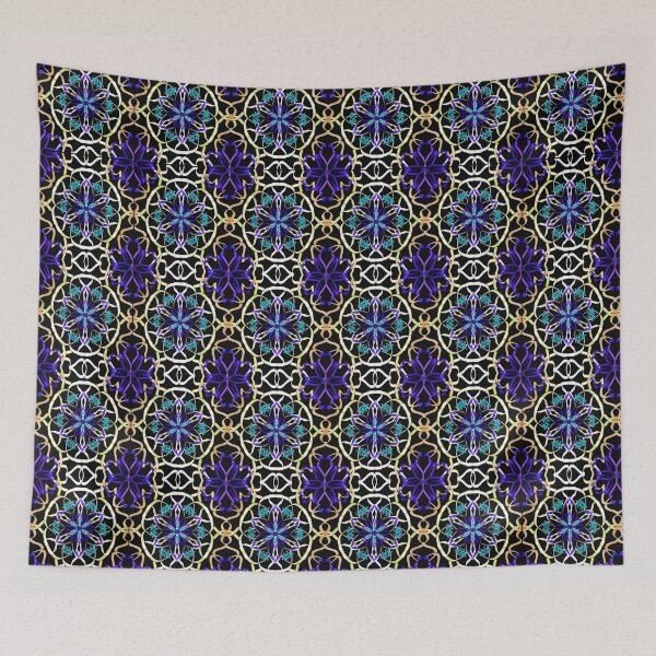 Item preview, Colorful floral decorative print designed and sold by triostarpattern.