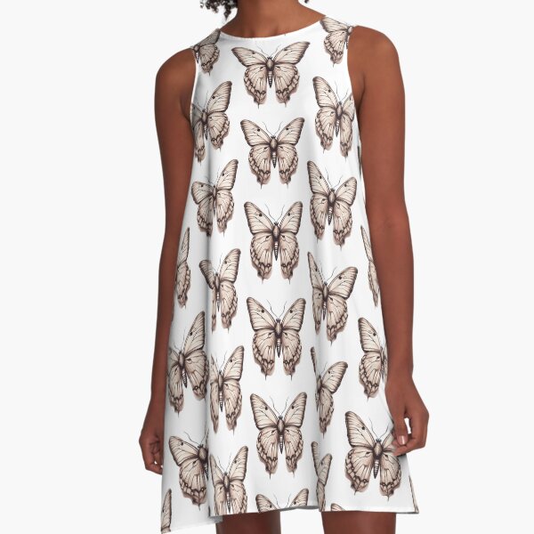 Butterfly the moth with beautiful and magical wings A-Line Dress