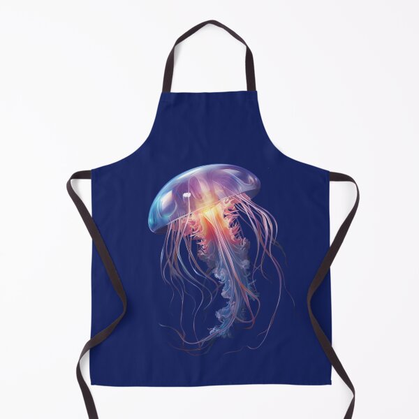 Item preview, Glowing Jellyfish Swimming in the Deep designed and sold by stainedglass101.