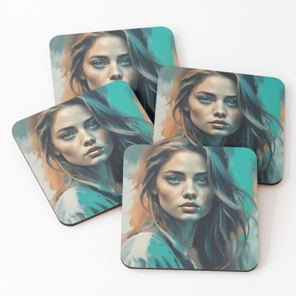 Item preview, Ai Woman colourful portrait 02 designed and sold by BrunoSil.