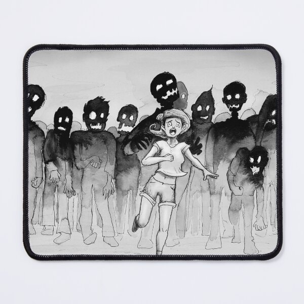 Item preview, Girl running away from Zombies! designed and sold by Rene Trujillo Illustrations.