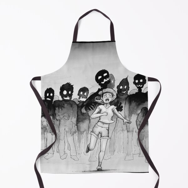 Item preview, Girl running away from Zombies! designed and sold by Rene Trujillo Illustrations.