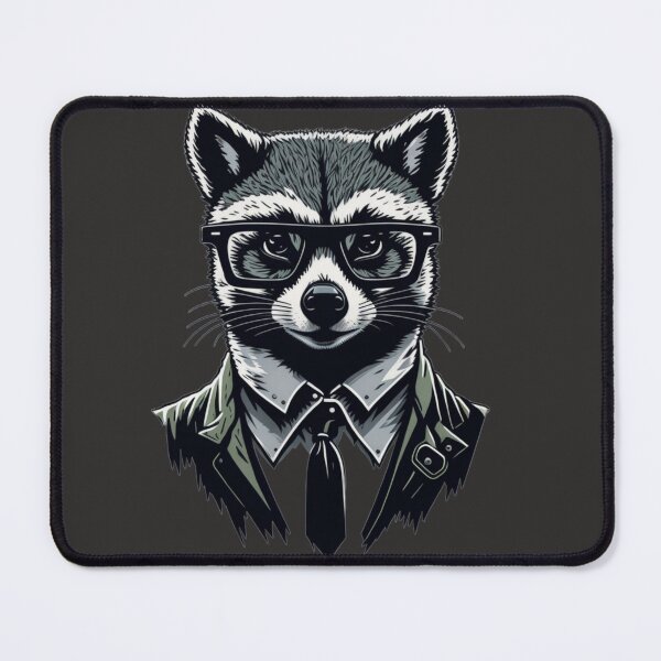 Item preview, Adorable Vector Raccoon Art: Wildlife Illustration Print designed and sold by El Rincón Gatuno .