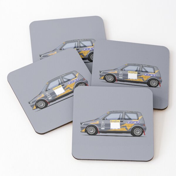 Item preview, Cinquecento Sporting Group A Monte Carlo Rally Car Sticker designed and sold by Sweaty-and-Loud.