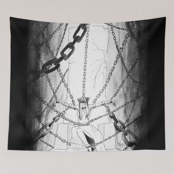 Item preview, A Queen chained up in her throne  designed and sold by Rene Trujillo Illustrations.
