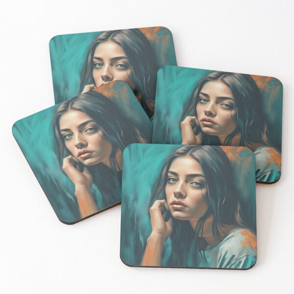 Item preview, Ai Woman colourful portrait 04 designed and sold by BrunoSil.