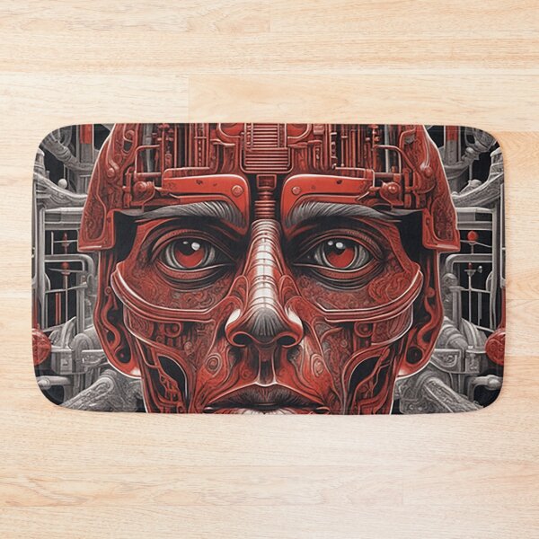 Item preview, Techno red robot in the future designed and sold by marccelusshop.