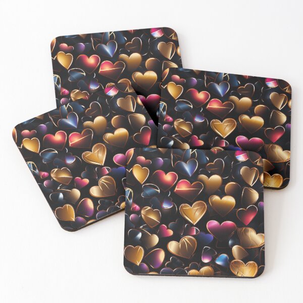 Item preview, Christmas Hearts - Vibrant Patterns designed and sold by Master-Print.
