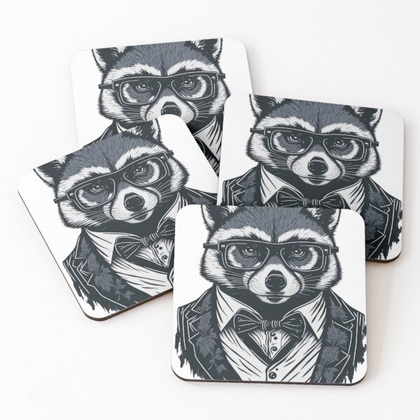 Item preview, Raccoon Art Vector: Wildlife-Inspired Digital Print designed and sold by El Rincón Gatuno .