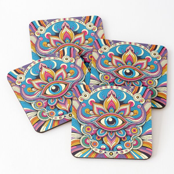 Item preview, Psychedelic Vibrant Spiritual Third Eye  designed and sold by ElLocoMus.