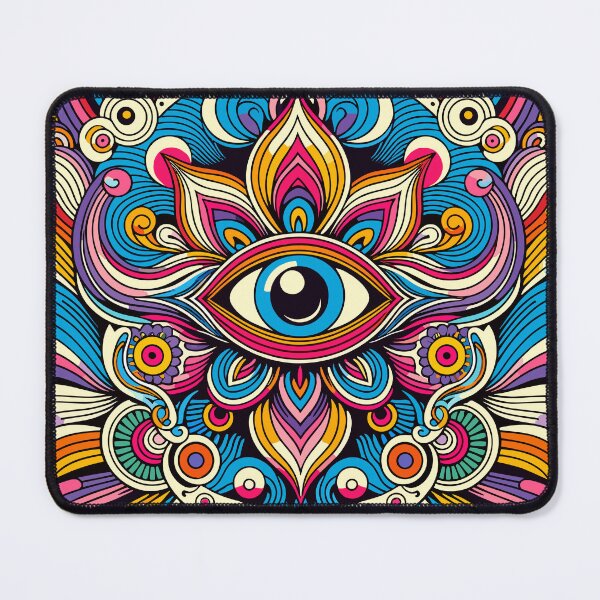 Item preview, Psychedelic Vibrant Spiritual Third Eye  designed and sold by ElLocoMus.
