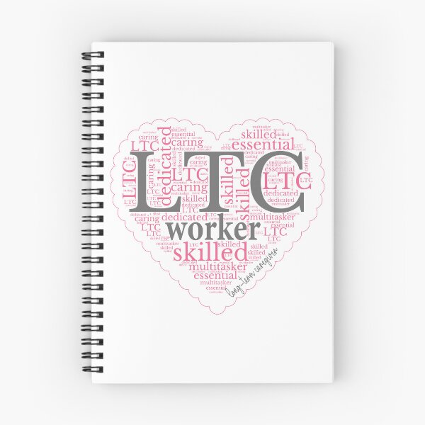 Item preview,  Pink Word Heart, T-shirt for long-term care workers designed and sold by TaraGbear.