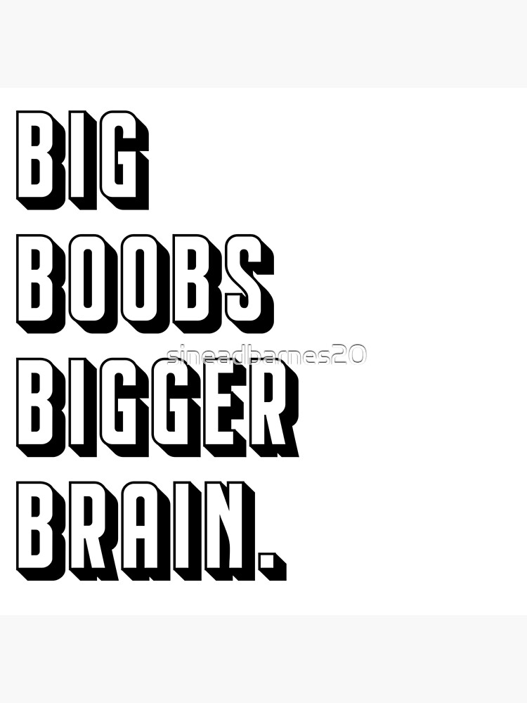 Big Boobs vs. Brains College Humor Black Wood Framed Poster 14x20 - Poster  Foundry