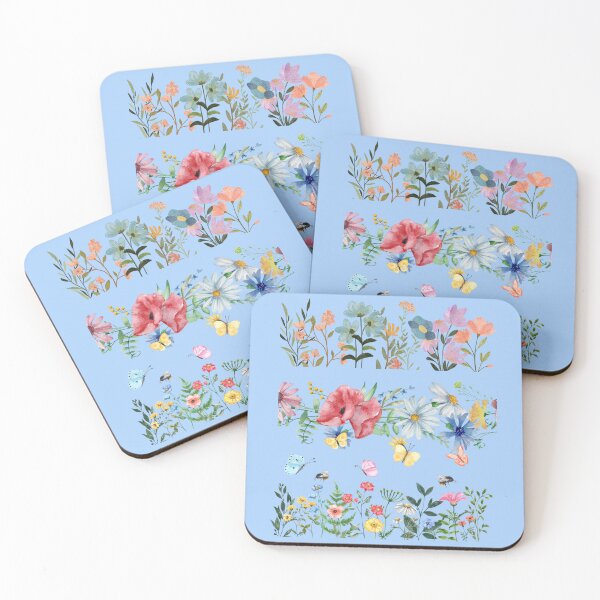 Item preview,  Watercolor wildflowers frames graphic design designed and sold by Openspace2020.