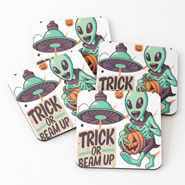 Item preview, Trick Or Treat Halloween Alien designed and sold by KitonicTees.