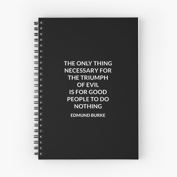 Item preview, Edmund Burke Philosophy Quotes - triumph of evil is for good designed and sold by Inspirationmotivation.