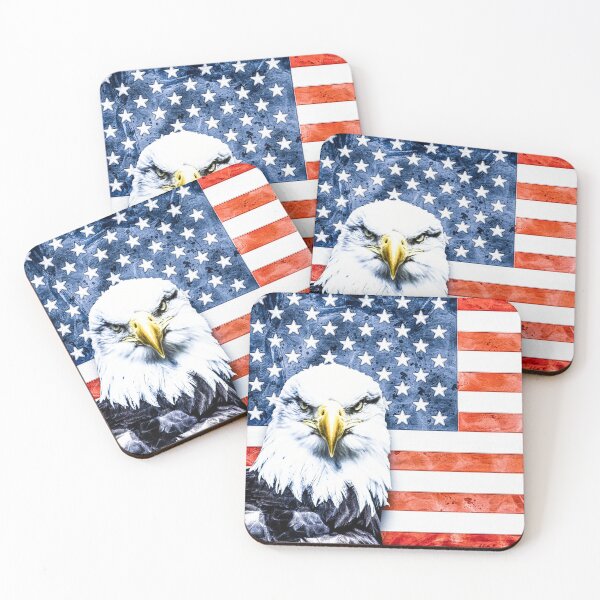 Item preview, Distressed Eagle on American Flag Rustic Design designed and sold by carolina1.