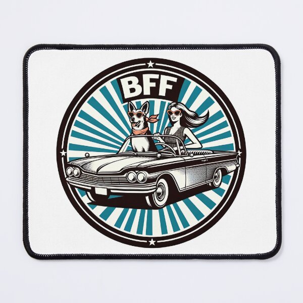 Item preview, BFF Best Friend Forever! dog and girl designed and sold by Arthoughts.