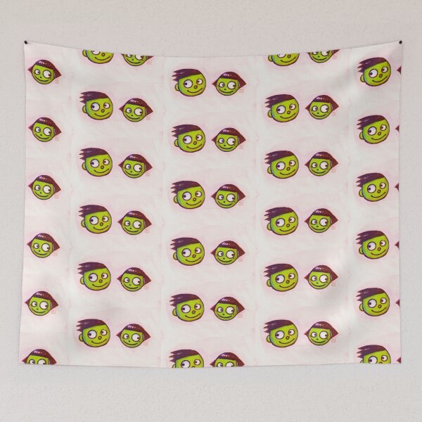 Item preview, green kid mascots designed and sold by trashcangoddess.