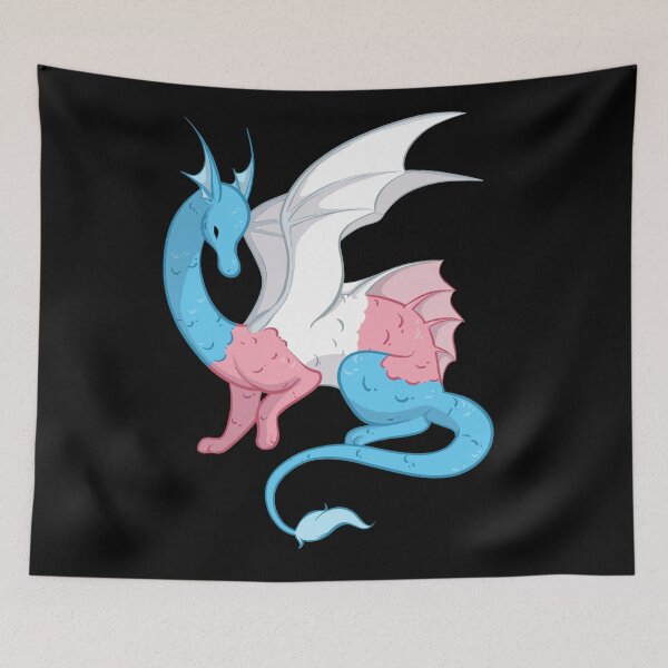 Item preview, Trans Pride Dragon designed and sold by khalico.