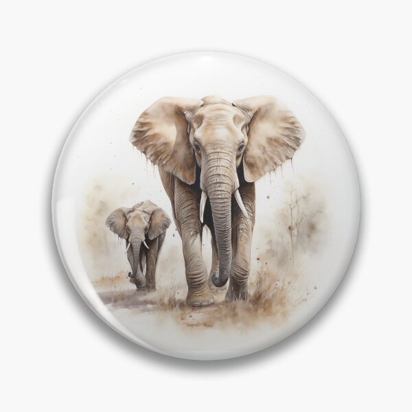 Item preview, Mother and Baby Elephant Painting designed and sold by markstones.