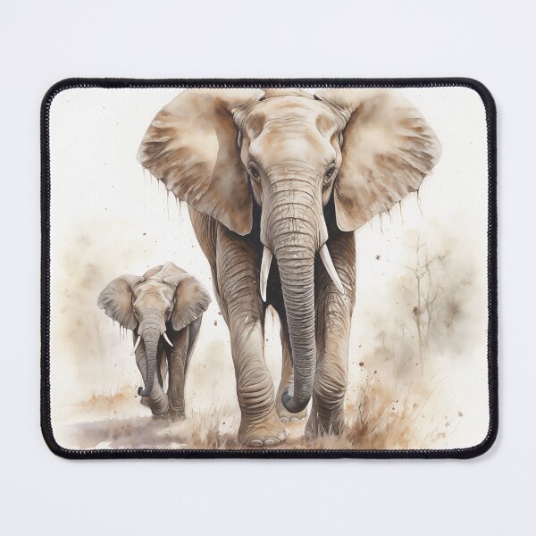 Item preview, Mother and Baby Elephant Painting designed and sold by markstones.