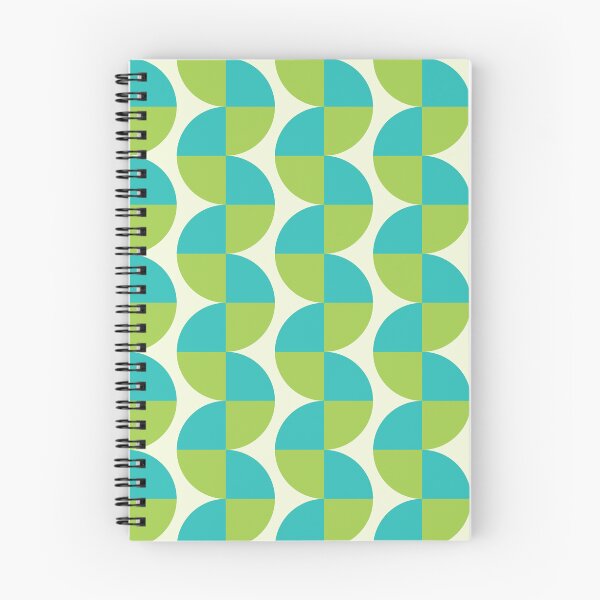 Item preview, Mid Century Modern Abstract Pattern in Lime Green and Teal  designed and sold by Yasminepatterns .