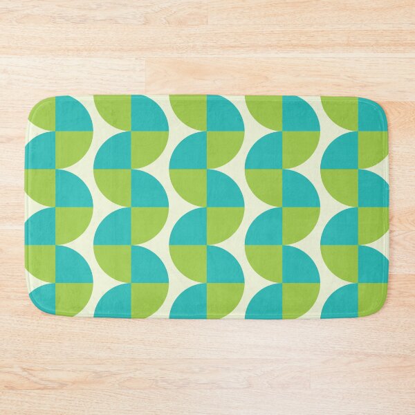 Item preview, Mid Century Modern Abstract Pattern in Lime Green and Teal  designed and sold by Yasminepatterns .