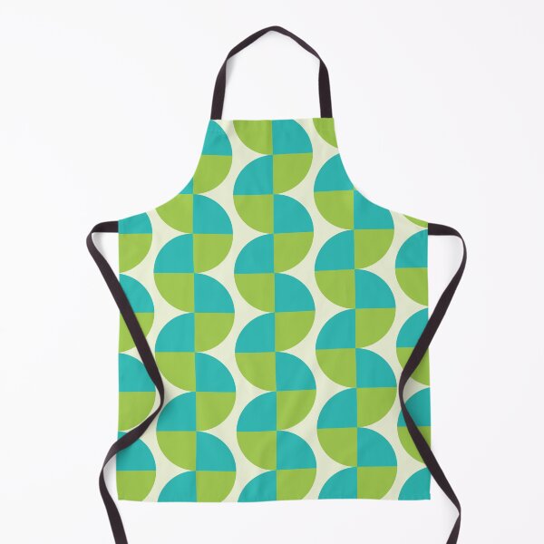 Item preview, Mid Century Modern Abstract Pattern in Lime Green and Teal designed and sold by Yasminepatterns .