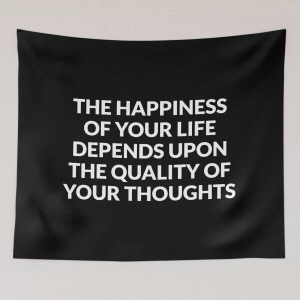 Item preview, Marcus Aurelius Quote - Happiness of your life designed and sold by Inspirationmotivation.