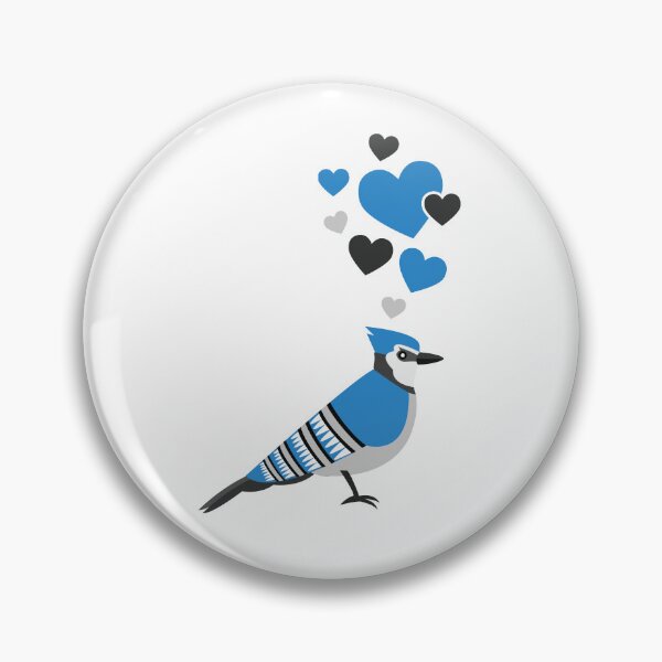 Item preview, Cute Blue Jay With Hearts designed and sold by eternallygifted.