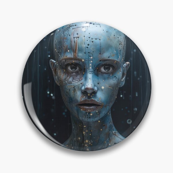 Item preview, Fine Art Portrait of A Blue Humanoid - Fine Art Photography - Famous Photo Style designed and sold by AlanPhotoArt.
