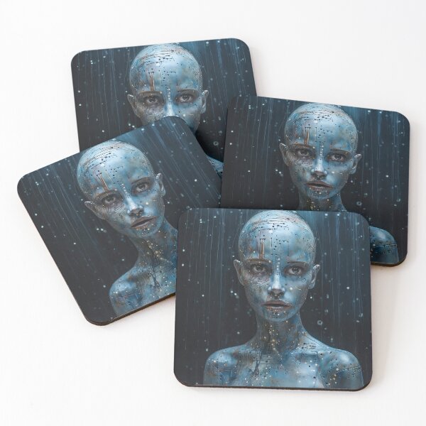 Item preview, Fine Art Portrait of A Blue Humanoid - Fine Art Photography - Famous Photo Style designed and sold by AlanPhotoArt.