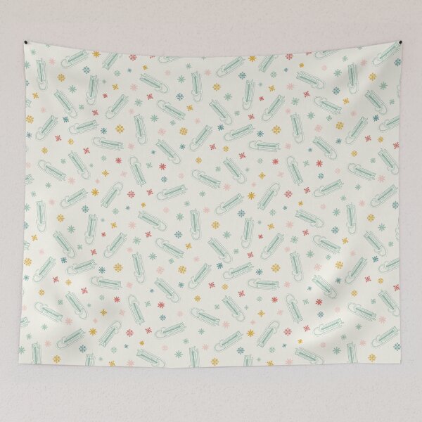 Item preview, Sleigh beige ice blue designed and sold by aliceandida.