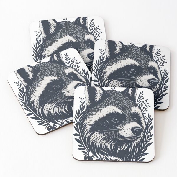 Item preview, Instant Raccoon Vector: Nature-Inspired Art designed and sold by El Rincón Gatuno .