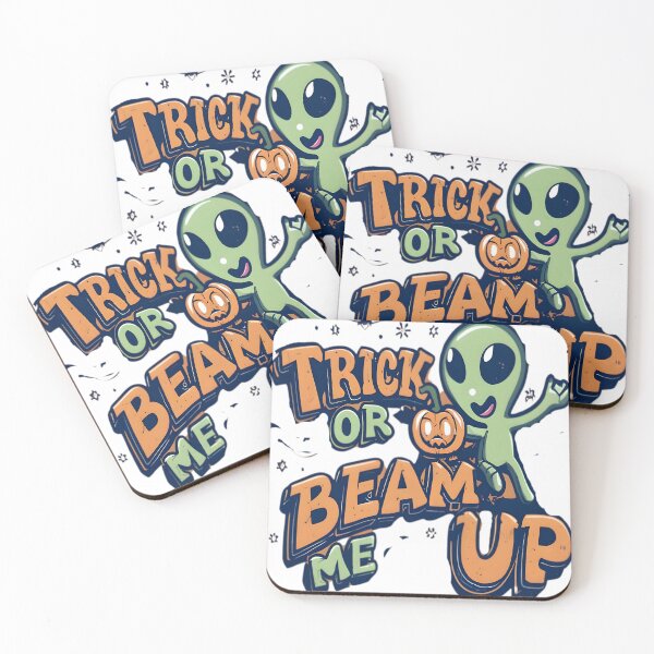 Item preview, Halloween Alien Trick or treat designed and sold by KitonicTees.