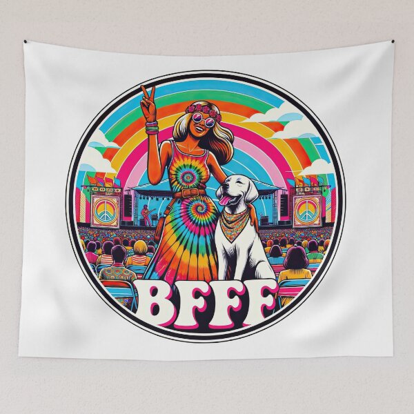 Item preview, BFFF Best Furry Friend Forever! dog and girl designed and sold by Arthoughts.